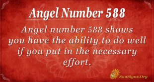 Angel Number 588