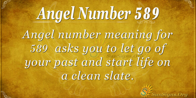 Angel Number 589