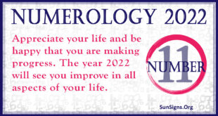 numerology number 11 2022