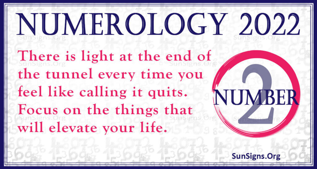 numerology number 2 2022