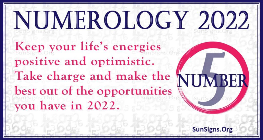 numerology number 5 2022