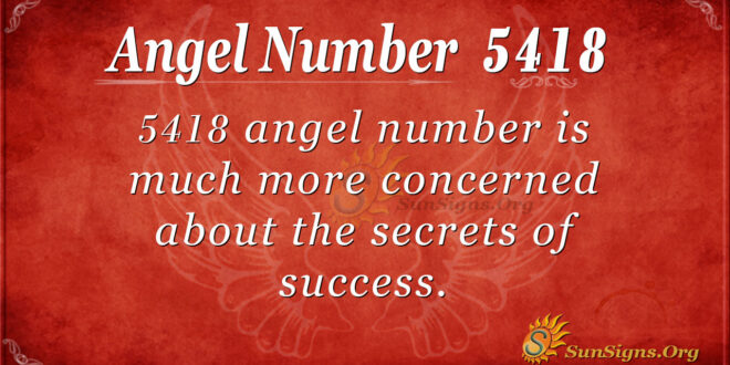 5418 angel number