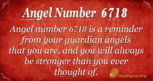 6718 angel number