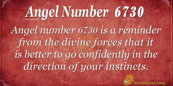 6730 angel number