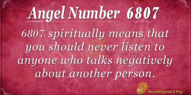 6807 angel number