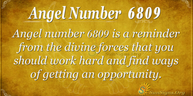 6809 angel number