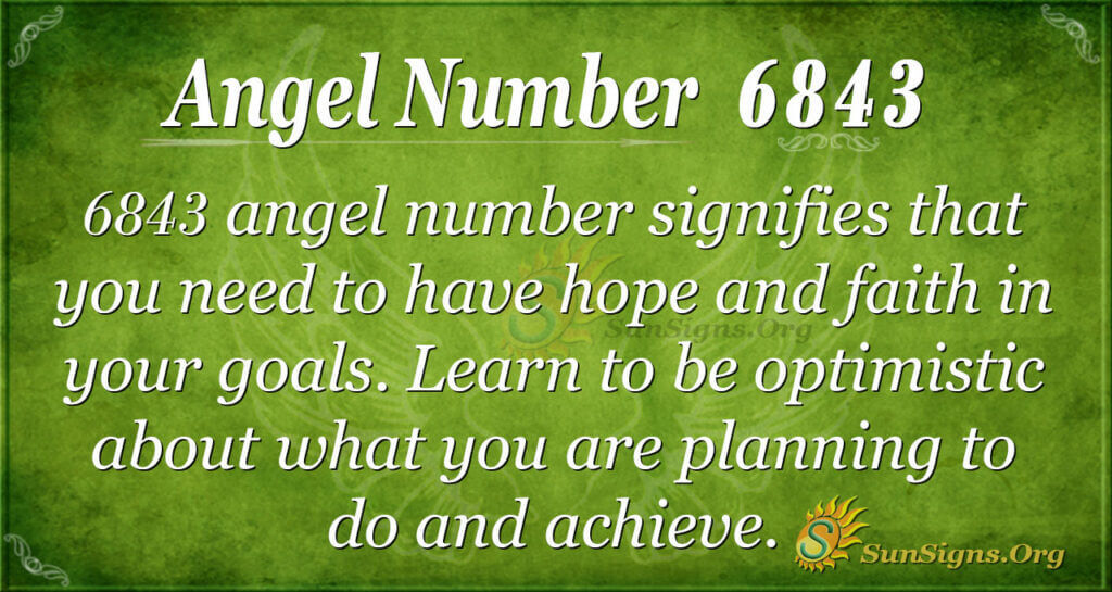 6843 angel number