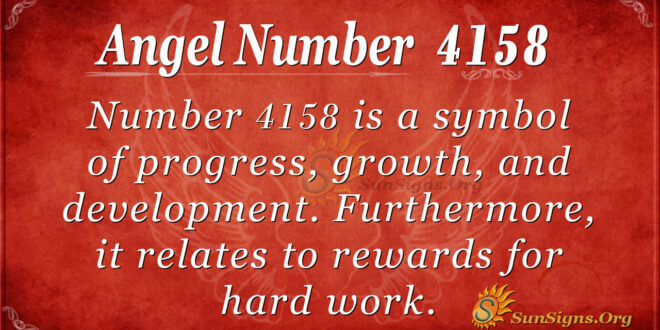 4158 angel number