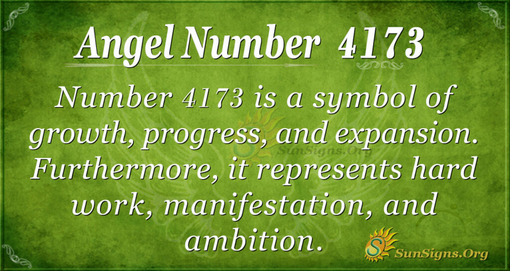 4173 angel number