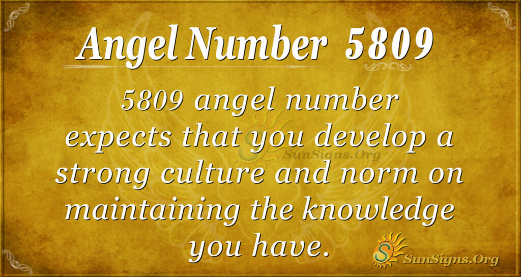 5809 angel number