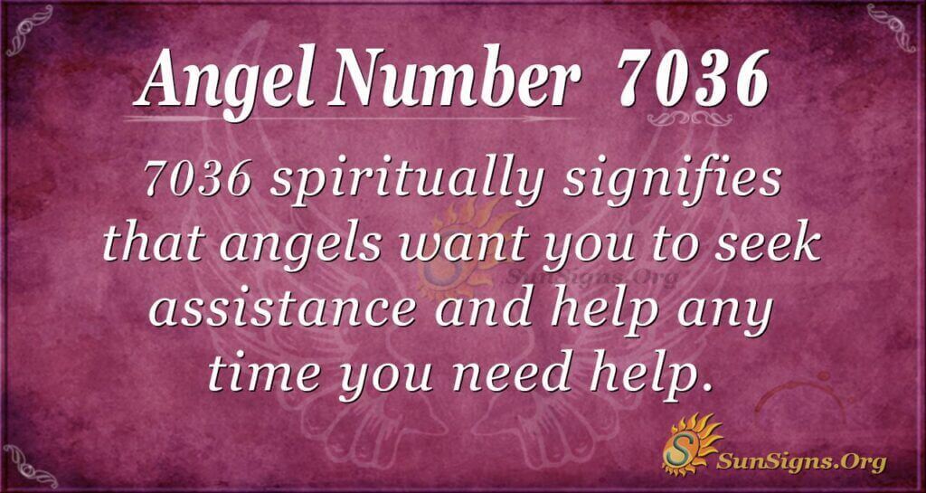 Angel Number 7036