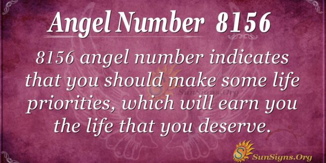 Angel Number 8156