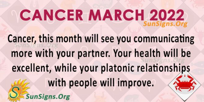 cancer march 2022