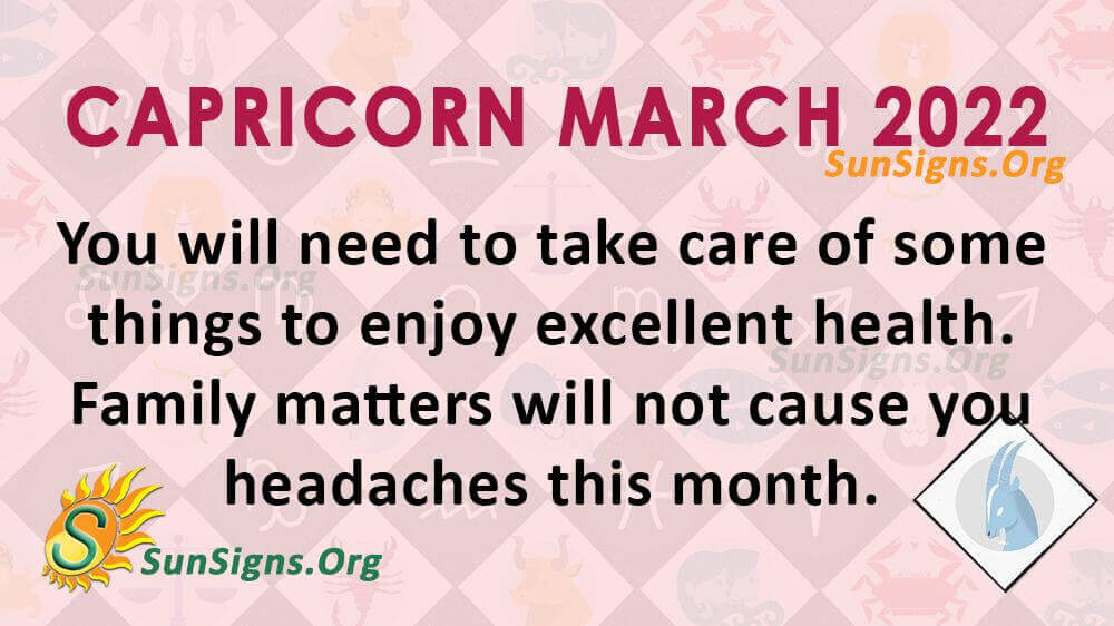 capricorn march 2022