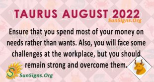taurus august 2022
