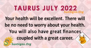 taurus july 2022