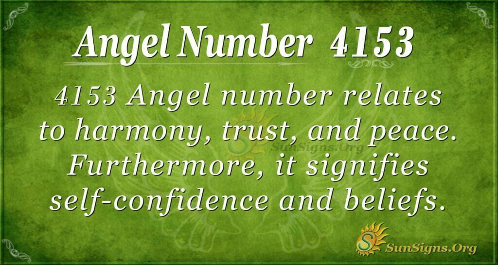 Angel Number 4153