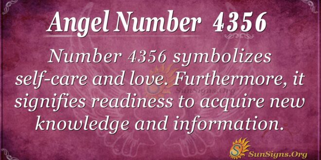 Angel Number 4356