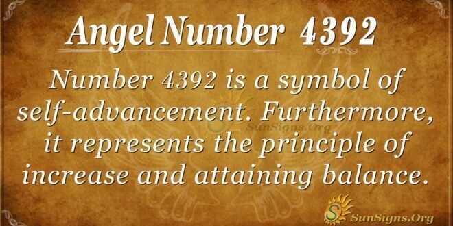 Angel Number 4392