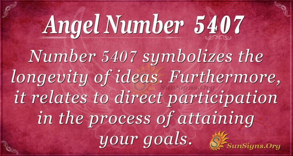 Angel Number 5407