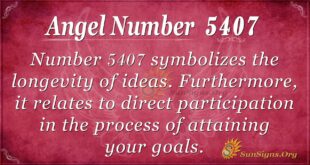 Angel Number 5407