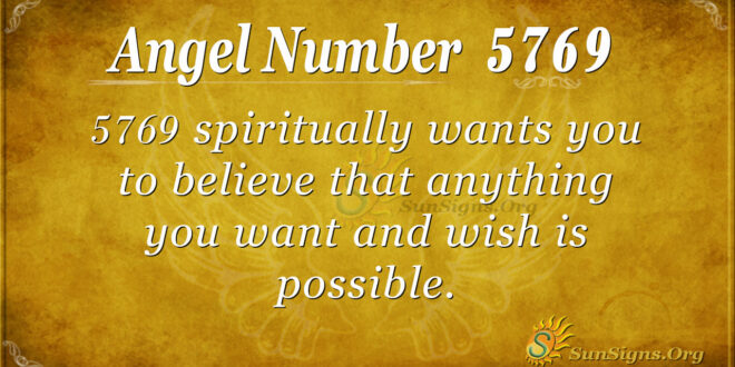Angel Number 5769
