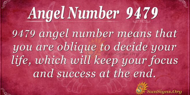 Angel Number 9479