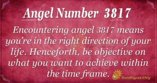 Angel Number 3817