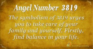 Angel Number 3819