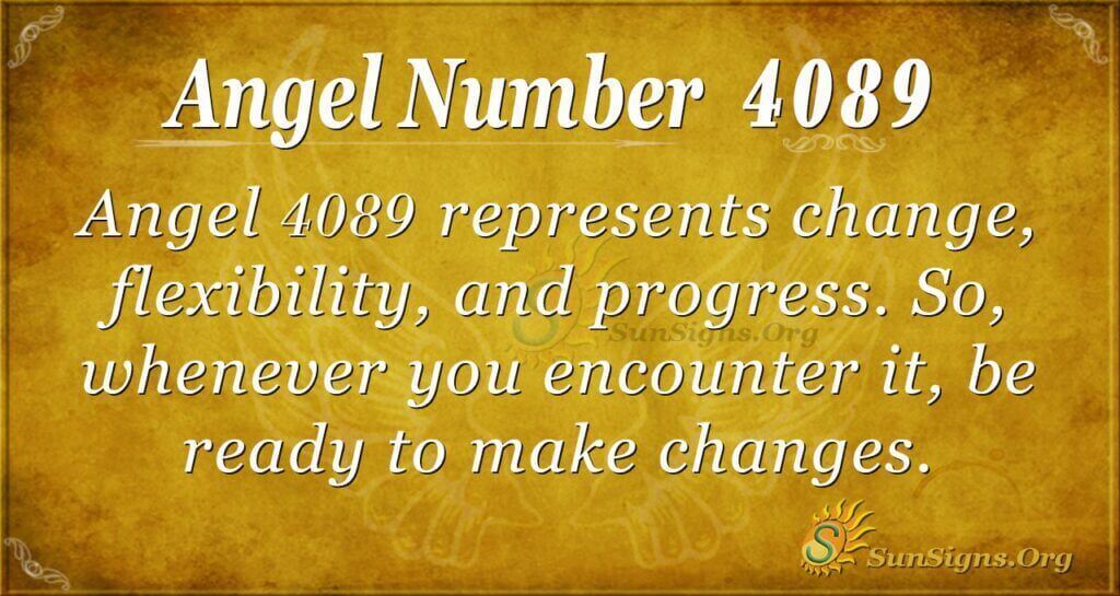 Angel Number 4089