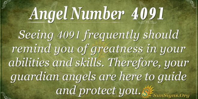 Angel Number 4091