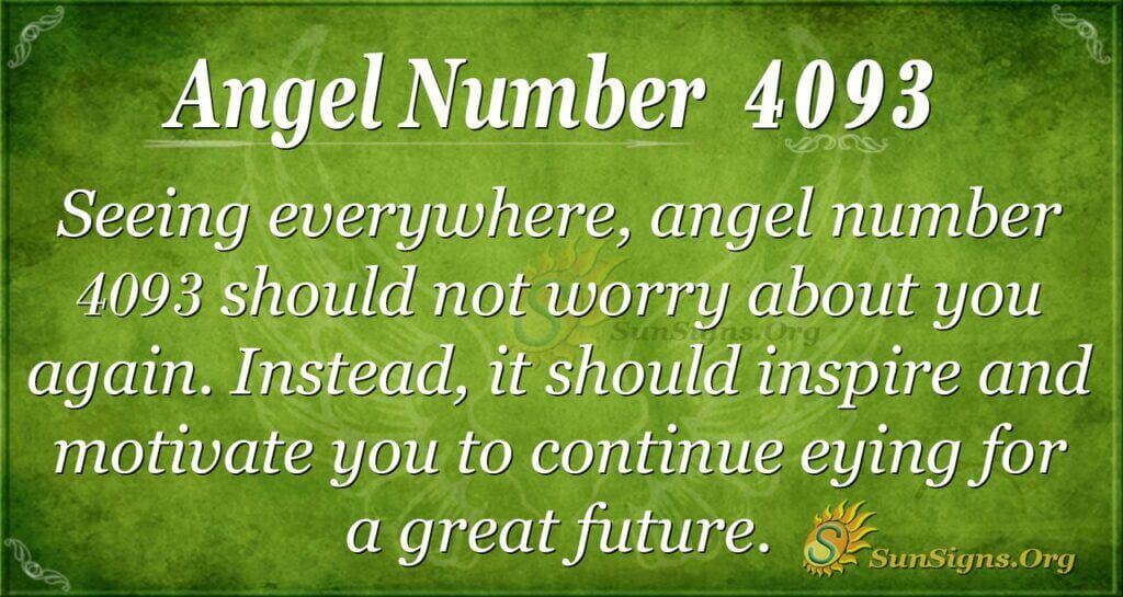 Angel Number 4093