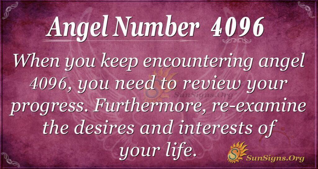 Angel Number 4096