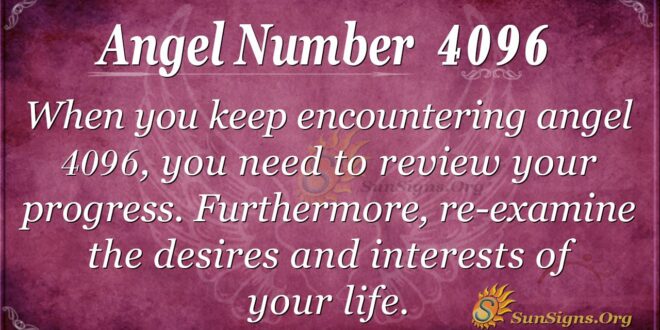 Angel Number 4096