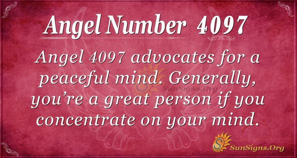 Angel Number 4097