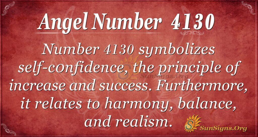 Angel Number 4130