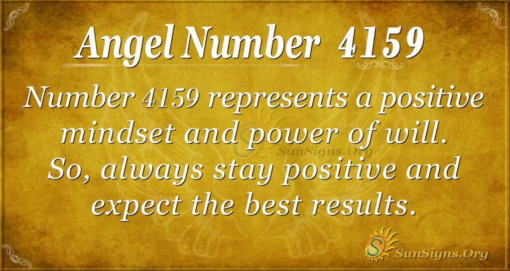 Angel Number 4159