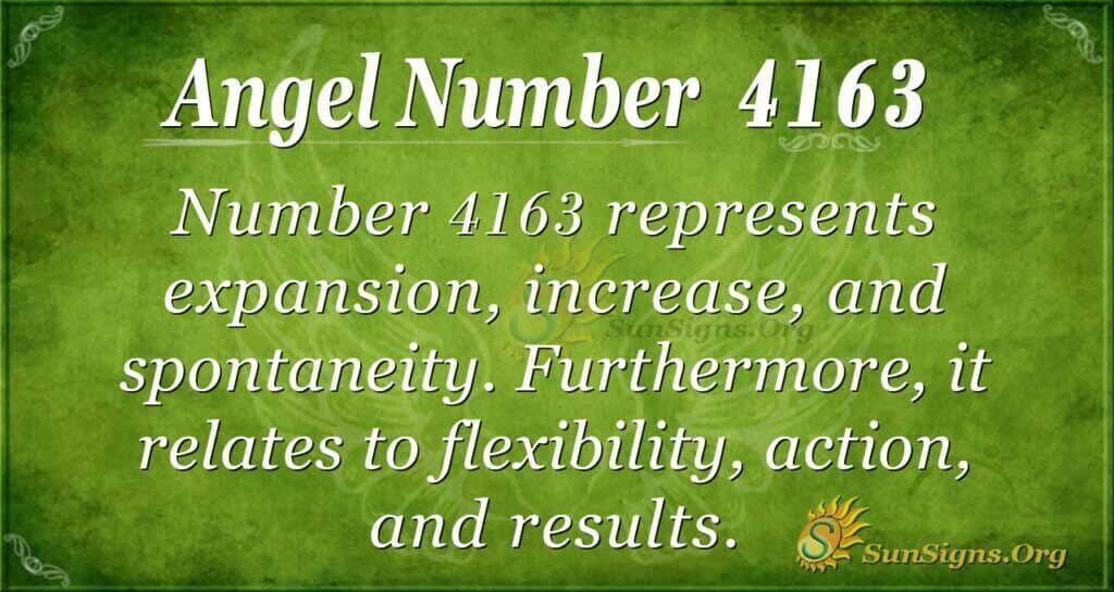 Angel Number 4163