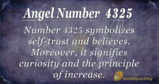 Angel Number 4325