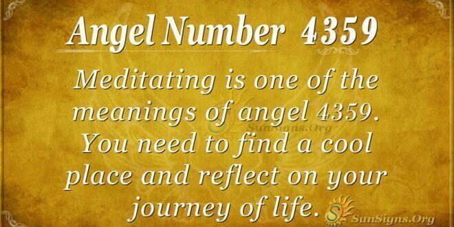 Angel Number 4359