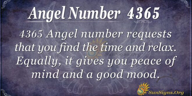 4365 angel number