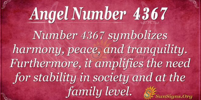 4367 angel number