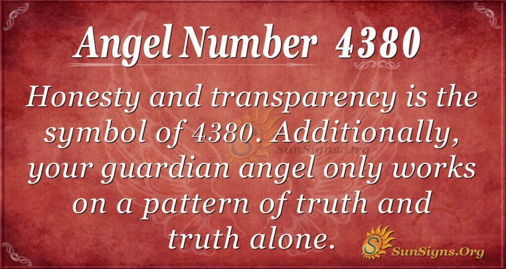 Angel Number 4380