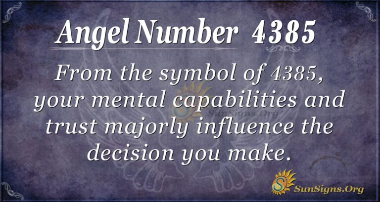 What Does Seeing Angel Number 4385 Mean? Know The Spiritual, Biblical ...
