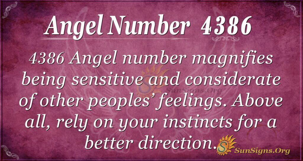 Angel Number 4386