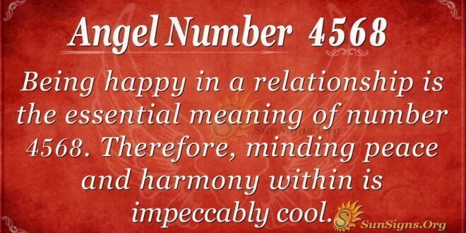 Angel Number 4568