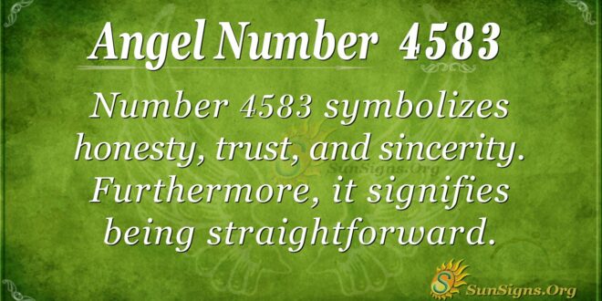 4583 angel number
