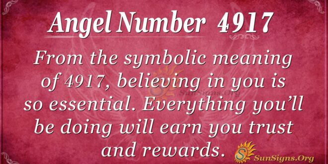 Angel Number 4917