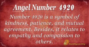 Angel Number 4920
