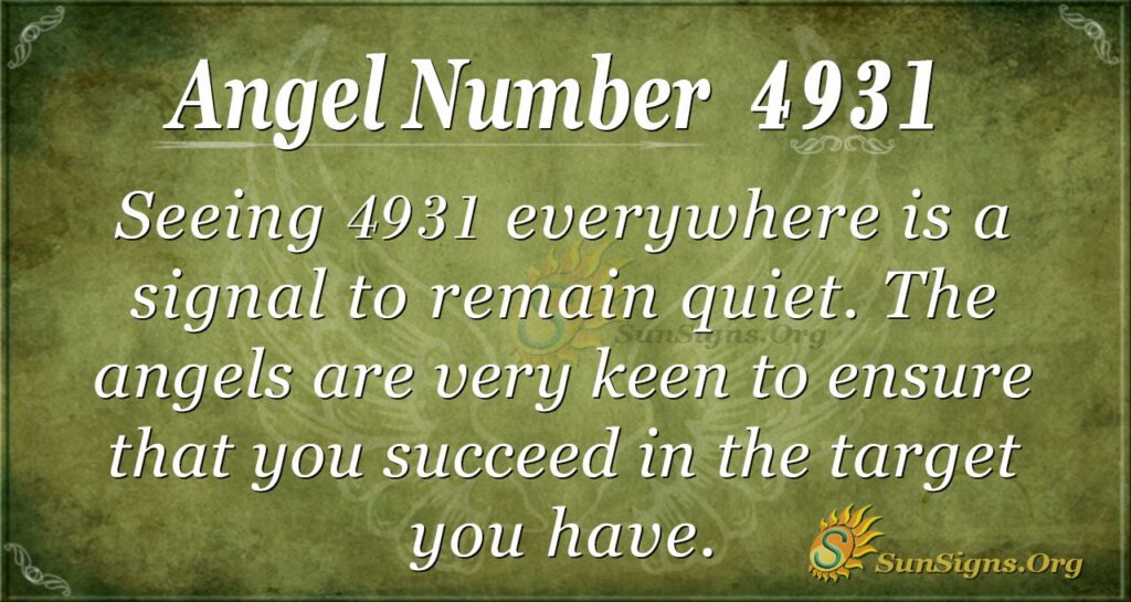 Angel Number 4931